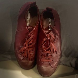 Vintage Leather Converse, Burgundy; 8M/10W (Monochrome)